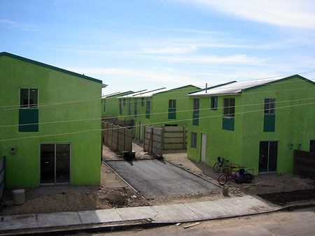 Barrio de 112 viviendas construidas con sistema ICF en Calama, II Región - EXACTA®