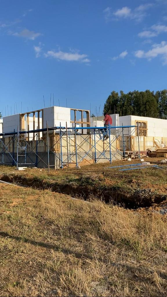 Casa 140m² construida con sistema ICF en Loncoche - EXACTA®
