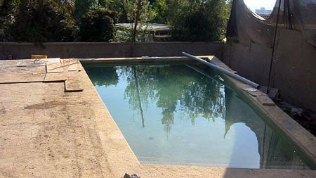 Piscina construida en Quinchamali- EXACTA®